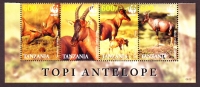 Tansania  2006  4 Werte  **  ZD  Topi-Leierantilope  WWF
