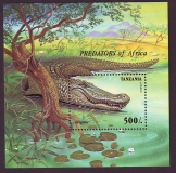 Tansania  1995  1 Block  **  Alligator