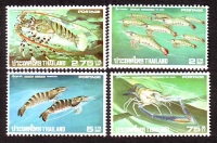 Thailand  1976  4 Werte  **  Krebstiere