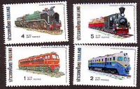 Thailand  1990  4 Werte  **  Lokomotiven