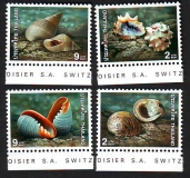 Thailand  1997  4 Werte  **  Heimische Meeresschnecken