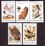 Togo  1985  5 Werte  **  Vögel - Audubon