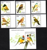 Togo  1996  6 W. + 1 Bl.  **  Vögel aus aller Welt
