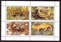 Tuva  1997  4 Werte  **  KLB  Reptilien