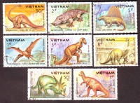 Vietnam  1984  8 Werte  gestempelt  Prähistorische Tiere