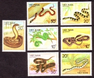 Vietnam  1989  7 Werte  **  Giftschlangen