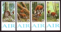 Kongo - Zaire  1984  4 Werte  **  B  Okapi  WWF