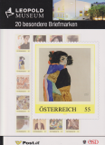Preview: Österreich  2020  20 Werte  **  KLB in Mappe  Leopold Museum