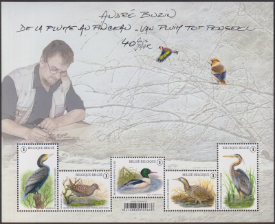 Belgien  2025  5 Werte  **  KLB  Vögel