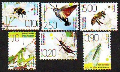 Bosnien - Serbische Rep.  2020  6 Werte  **  Insekten