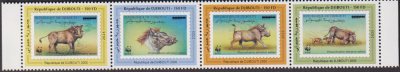 Dschibuti  2024  4 Werte  **  ZD  Warzenschwein  WWF