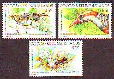 Kokos - Inseln  1992  3 Werte  **  Binderalle