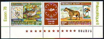 Mauretanien  1978  2 Werte  **  ZD  Ralle / Hyäne