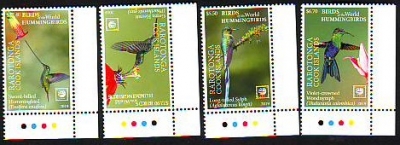 Cook - Inseln - Rarotonga  2019  4 Werte  **  Kolibris