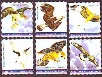 Sint Maarten  2020  6 Werte  **  Greifvögel