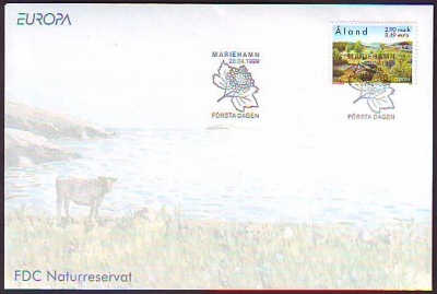 Finnland - Aland  1999  1 Wert auf  1 FDC  Nationalpark