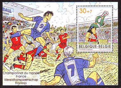 Belgien  1998  1 Block  **  Fußball