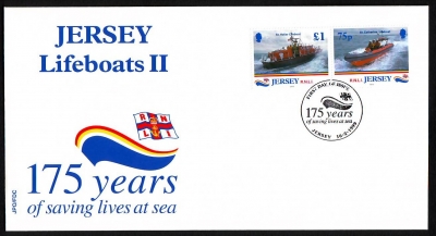 Jersey  1999  2 Werte auf 1 FDC  Küstenschiffe