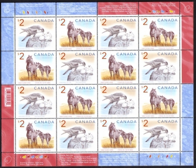 Kanada  2005  16 Werte  **  KLB  Wanderfalken / Islandpferde