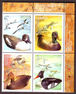 Kanada  2006  4 Werte  **  Wildenten  (Lockvögel)