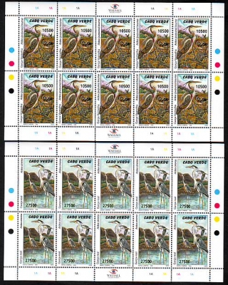 Kap Verde  2003  40 Werte  **  4 KLB  Heimische Vögel