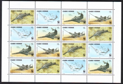 Kap Verde  1997  16 Werte  **  KLB  Schwertfische  WWF