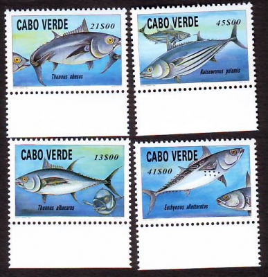 Kap Verde  1997  4 Werte  **  Thunfische