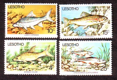 Lesotho  1977  4 Werte  **  Fische