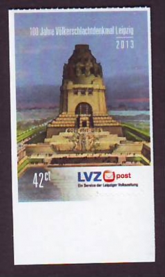 LVZ - Post / Leipzig  2013  1 Wert  **  Völkerschlachtdenkmal