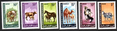 Mauretanien  1968  6 Werte  **  Haustiere