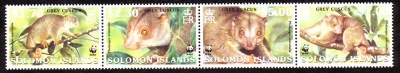 Salomoninseln  2002  4 Werte  **  ZD  Wollkuskus  WWF