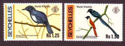 Seychellen  1978  2 Werte  **  Vögel