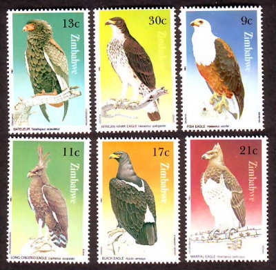 Simbabwe  1984  6 Werte  **  Adler