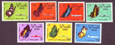 Somalia  1961  7 Werte  **  Schmetterlinge