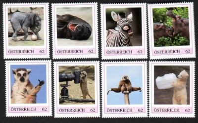 Österreich  2013  8 Werte  **  Gefährdete Tierarten