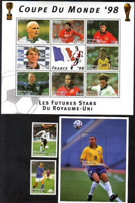 Togo  1998  29 W. + 3 Bl.  **  3 KLB  WM  Frankreich