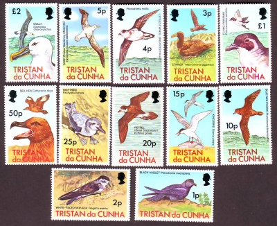 Tristan da Cunha  1977  12 Werte  **  Meeresvögel  FM